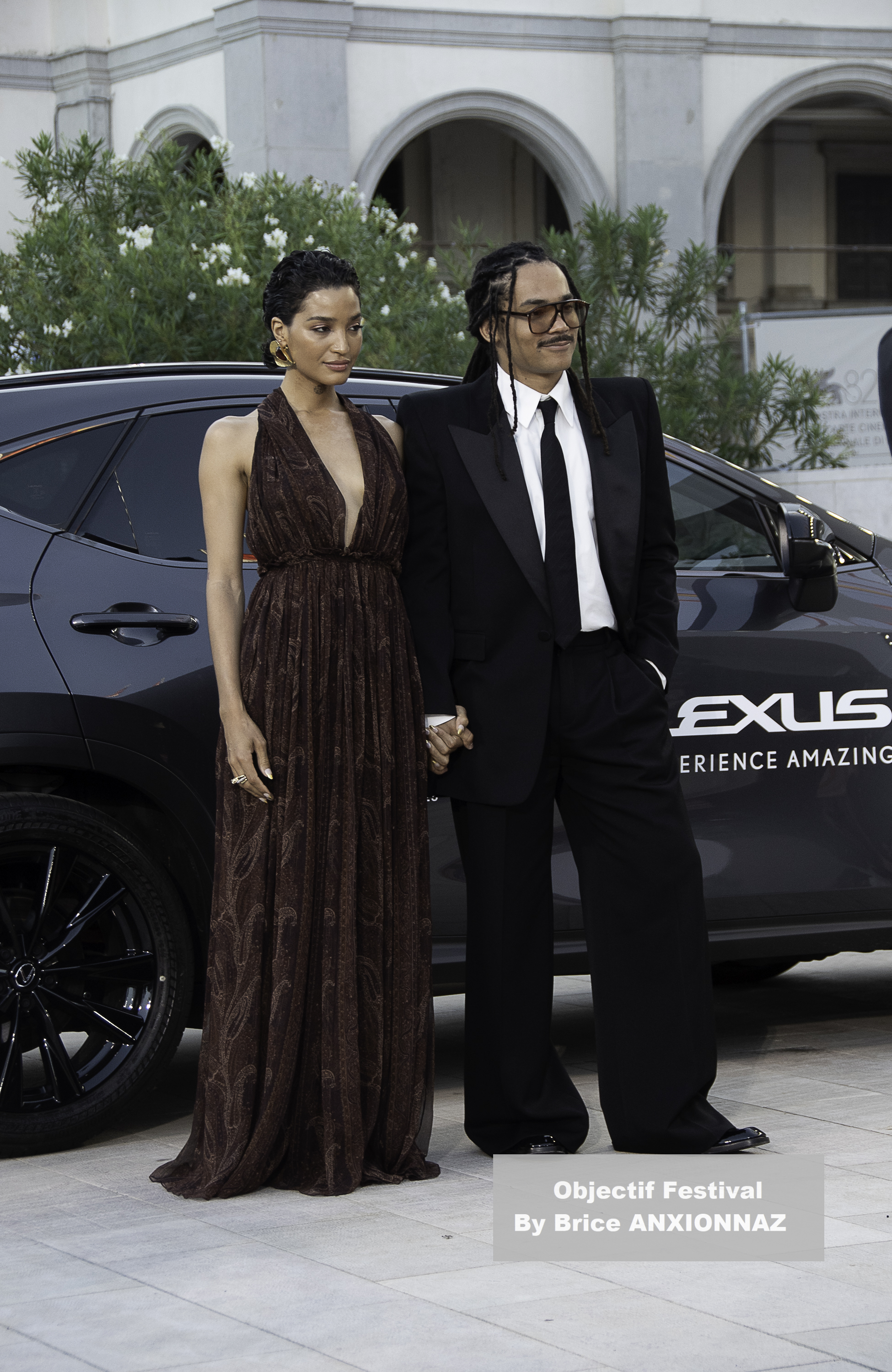 Luka Sabbat And Indya  Moore / 82eme Mostra Del Cinema / Objectif Festival by Brice ANXIONNAZ